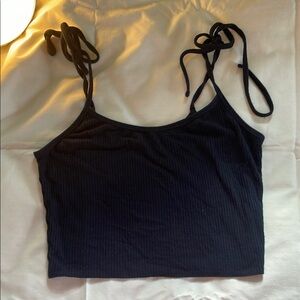 PacSun women’s size small Black Ribbed Women's crop top good condition